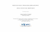 First Annual Kentucky State Trauma Registry Report · 2014 ANNUAL REPORT October 2015 Julia Costich, JD, PhD Svetla Slavova, PhD Wei Gao, MS Kentucky Injury Prevention and Research