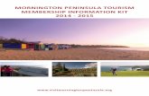 MORNINGTON PENINSULA TOURISM MEMBERSHIP …...Asia Europe Nth America Other ... In 2013 and 2014, the Frankston Visitor Information Centre won the ... Expedia, Jetstar and 30+ others.