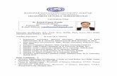 MAHARSHI DAYANAND UNIVERSITY, ROHTAK · MAHARSHI DAYANAND UNIVERSITY, ROHTAK (NAAC Accredited’A’ Grade University) DEPARTMENT OF PUBLIC ADMINISTRATION Curriculum-Vitae Dr. Rajesh