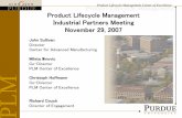 Product Lifecycle Management Product Lifecycle …...Product Lifecycle ManagementProduct Lifecycle Management Center of Excellence PLM s Adagen’daoy T 8:30 – 9:00 Registration