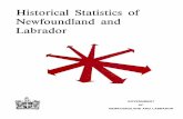 Historical Statistics of Newfoundland and Labrador · B-3 Selected Statistics on Basic Social Assistance, Newfoundland and Labrador, For Month of March, 1973 to 1986 B-4 Family Allowance