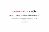 Agile Product Lifecycle Management - Oracle · Agile Product Lifecycle Management Oracle|Agile Database Installation Guide October 2007 v9.2.2.1 Part No. E11021-01