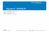 GXMRSA-100N-10 GXMRSA-120 GXMRSA-CE-120 › VigilEncia-MRSA-Bula-Cepheid.pdf · Xpert® MRSA 4 300-7258, Rev. F, March 2016 Note: Use sterile gauze to minimize risks of contamination.