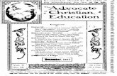 A d v o c a te o f Christian** Education - Adventist Archivesdocuments.adventistarchives.org/.../ADV19031201-V05-12.pdf · 2013-11-27 · Publisher s Page.....,1905 50c , Yur Sc ...