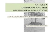 LANDSCAPE AND TREE PRESERVATION REGULATIONS...Austin*, TX Yes 2requires a permit for "Protected Tree2" (19" or greater) removal and a variance for "Heritage Tree " (24" or greater)