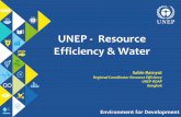 UNEP - Resource Efficiency & Water - UN ESCAP · models of development are undermining development itself. Responding to the region’s needs Climate Environment ... Looking enhance