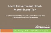 Local Government Hotel- Motel Excise Hotel-Motel Tax in Georgia Hotel-Motel Tax Law addressed in OCGA