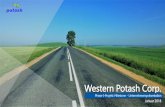 Western Potash Corp. › sites › default › files › ... · 2018-02-07 · Dez. 2016 Endgültiger technischer Bericht auf „Class 3“-Niveau für das Pilotprojekt Milestone