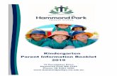 Kindergarten Parent Information Booklet 2019hammondparkps.wa.edu.au/wp-content/uploads/2018/11/... · Kindergarten Parent Information Booklet 2019 10 Eucalyptus Drive Hammond Park