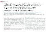 PAPER ThePotentialofIntermittent RenewablestoMeetElectric … · 2012-02-10 · analytical techniques that have been used to determine the ability of intermittent renewables like