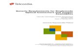 Generic Requirements for Singlemode Optical Connectors and ... · Generic Requirements Notice of Disclaimer This Generic Requirements document (GR) is published by Telcordia Technologies