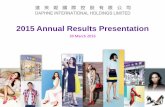 2015 Annual Results Presentation - TodayIR › webcasting › daphne_15ar › ppt.pdf · 2016-03-30 · 2015 Annual Results Presentation 30 March 2016. ... its accuracy is not guaranteed