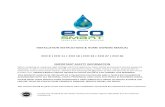 ECO 8-ECO 36 English Manualat the bottom of the unit for the ECO 18, ECO 24, ECO 27, and ECO 36, and with the inlet and outlet water connections on the left and right sides of the