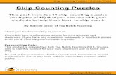 Skip Counting Puzzles - Amazon Web Services · 2020-03-16 · Skip Counting Puzzles - Melinda Crean This pack includes 10 skip counting puzzles (multiples of 10) that you can use