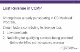 1 Lost Revenue in CCMP - AIMS Centeraims.uw.edu › nyscc › training › sites › default › files... · 2 main factors contributing to revenue loss: 1. Low caseloads ... Not