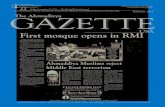 An informational, literary, educational, and training ... · An informational, literary, educational, and training magazine of Ahmadiyya Muslim Community, USA GAZETTEThe Ahmadiyya