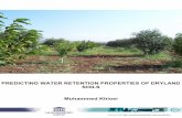 PREDICTING WATER RETENTION PROPERTIES OF DRYLAND …Van Parys, Maarten Volckaert, Luc De Boosere, Marie Therese Buyens, Eric Delmulle, all from the Department of Soil Management, Ghent