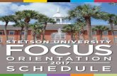 2017 SCHEDULE...Carrie Mikulka, Class of 2018 SIGNIFICANCE Campus Hours • 22-23 Appendices • 16-21 CONTENTS #SUFOCUS2017 FOCUS Schedule • 4-15 HAVE ANY QUESTIONS? ...