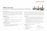Limitless™ Wireless Operator Interface · 2 Honeywell • Sensing and Control Limitless WOI Series PERFORMANCE SPECIFICATIONS Characteristic Measure Series name WOI Series Product
