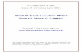 Office of Trade and Labor Affairs Contract Research Program · that goal. The broad policy goal is to “refine the NAS Indicators and Matrix” for assessing the labor rights compliance