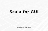 Scala for GUI - Aurelijus Banelis · WHY Scala HOW for GUI Desktop ScalaFx WEB Scala.js Mobile Scaloid. Context: Knowledge management tool Context 5. Context: When GUI matters 6 GUI