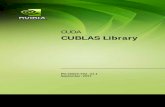 CUDA CUBLAS Library - developer.download.nvidia.comdeveloper.download.nvidia.com/compute/cuda/1_1/... · PG-00000-002_V1.1 3 NVIDIA CHAPTER 1 The CUBLAS Library Example 1. Fortran