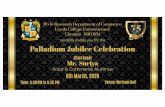 Loyola College, Chennai › commerce › docs › PalladiumJubilee...About the PG & Research Department of Commerce The Department of Commerce is commemorating its 75th Jubilee Celebration.