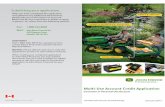 Multi-Use Account Credit Application · Oakville, ON L6L 0C4 After you have completed the application ... including by means of direct marketing. John Deere Financial may also disclose