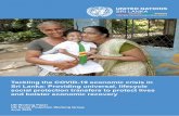 Sri Lanka: Providing universal, lifecycle social …...transfer response, providing over 5.7 million monthly payments of LKR 5,000 to households. Payments were made in both April and