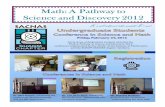 Highlights math a pathway to science and discoverysrdc.suagm.edu › PDF › SACNAS › Math_Conference.pdfin poster format. Math: A Pathway to Science and Discovery 2012 It’sallaboutthemath:E=mc2