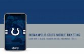 Indianapolis Colts Mobile Ticketing Guide · 2019-09-06 · the latest version. STEP 2 Open the Indianapolis Colts app on your mobile device. Tap the menu icon in the top left STEP