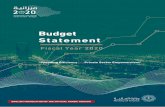 Budget Statement - Ministry of Finance › en › financialreport › budget2020 › Documents › B… · development of the budget preparation and execution processes as well as