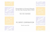 Presentation of Financial Results for the Year … › pdf › english › ir › data › ...3 Summary of Financial Results –P/L (Consolidated basis) Units: mil Yen, % FY 2017 ending