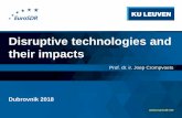 Disruptive technologies and their impactsznevistic/ids2018/ppt/S2.2... · DISRUPTIVE TECHNOLOGIES Originally defined by Prof. Clayton M. Christensen “A new technology that unexpectedly