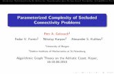 Parameterized Complexity of Secluded Connectivity Problemsosebje.famnit.upr.si/~martin.milanic/AGTAC 2015 slides... · 2015-06-25 · IntroductionParameterization by the solution