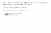 Fire Prevention for High-Risk Populations: Age and ... · FIRE PREVENTION FOR HIGH-RISK POPULATIONS: AGE AND DISABILITY FACTORS UNIT 1: FIRE RISK FOR VERY YOUNG CHILDREN (AGES 5 AND