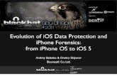 Evolution of iOS Data Protection and iPhone Forensics ... · PDF file iOS Forensics iPhone iPod Touch 1 iPhone 3G iPod Touch 2 iPhone 3GS iPod Touch 3 iPad 1 iPhone 4 iPod Touch 4