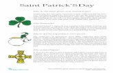 Saint Patrick’S - MS. ZIMNY / SPRING 2019 / ENGLISH 11B › uploads › 5 › 8 › 8 › 0 › 58805487 › st... · 2019-03-14 · Saint Patrick’s Day - continued Did you know: