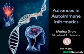 Advances in Autoimmune Informatics - Meta-Xmeta-x.com/advancesbioinformatics/Marina_Sirota.pdf · – Auto-immune Thyroid Disease (ATD) – Breast Cancer (BC) – Rheumatoid Arthritis