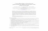 Controlling light scattering and polarization by spherical particles … · 2013-03-31 · Controlling light scattering and polarization by spherical particles with radial anisotropy