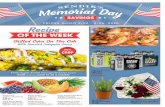 Grilled Corn On The Cob - Sendik's Fine Foods€¦ · Selected Varieties " Memorial Day Bouquet 19.99 EA. SAVE $2.00 Barbeque" Rosemary Plant 15.99 8" pot SAVE $1.00 MEMORIAL SAVINGS