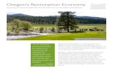 Oregon’s Restoration Economy - Home - Ecotrust...Oregon’s Restoration Economy Restoring watersheds is a starting point for a different kind of economic prosperity, one in which