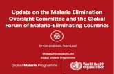 Update on the Malaria Elimination Oversight Committee and the … › malaria › mpac › mpac-october2018... · South Africa 22517 +18194 On track to achieve 0 cases by 2020 Somewhat