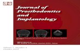TABLE OF CONTENTS Journal of Editorial A3 …Journal of Prosthodontics and Implantology A3 Greetings to the 30th anniversary of the Academy of Prosthetic Dentistry, R.O.C. ˜ e glory