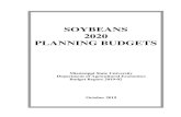 Soybeans 2020 Planning Budgets - MSState AgEcon€¦ · 1 SOYBEANS 2020 PLANNING BUDGETS Mississippi State University Department of Agricultural Economics Budget Report 2019-02 October