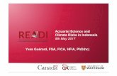 Actuarial Science and Climate Risks in Indonesia 9th May 2017 › risk-management-economic... · 2017-06-05 · Actuarial Science and Climate Risks in Indonesia 9th May 2017 Yves