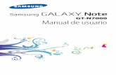 GT-N7000 Manual de usuario - Galaxy Note Tips & Tricks · para poder reproducir contenidos de DivX VOD (Video-on-Demand). Para generar un código de registro, ubique la sección DivX