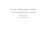 Econ 133 { Global Inequality and Growth Trends in inequality …gabriel-zucman.eu/files/econ133/2019/Econ133_Lecture7.pdf · 2019-02-13 · Econ 133 - Global Inequality and Growth