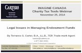 Legal Issues in Managing Endowment Fundssectorsource.ca/sites/default/files/resources/files/... · 2014-11-26 · in managing endowments ... • Many donors and charities may not