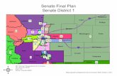 Senate Final Plan Senate District 1...Senate Final Plan Senate District 1 Map prepared by Reapportionment Commission Staff, October 3, 2011. 2011 Colorado Reapportionment Commission